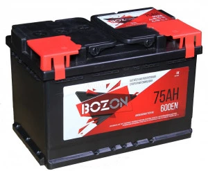 Аккумулятор BOZON 6ст-75L прям. пол. 600A 278x175x190