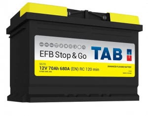 Аккумулятор TAB EFB STOP & GO 70R обр. пол. 680А 278x175x190
