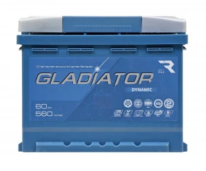 Аккумуляторная батарея Gladiator Dynamic 60R обр. пол. 560А 242х175х190