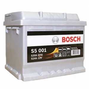Аккумулятор Bosch S5 001 52R обр. пол. 520A 207x175x175