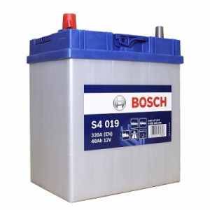 Аккумулятор Bosch S4 019 40L прям. пол. 330A 187x127x227