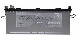 Аккумулятор Gladiator Energy 195 рус болт прям. пол. 1370A 513x220x200