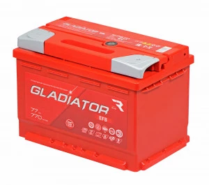 Аккумулятор GLADIATOR EFB 77L прям. пол. 770A 278х175х190