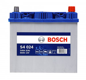 Аккумулятор Bosch S4 024 Asia 60R обр. пол. 540A 232x173x225