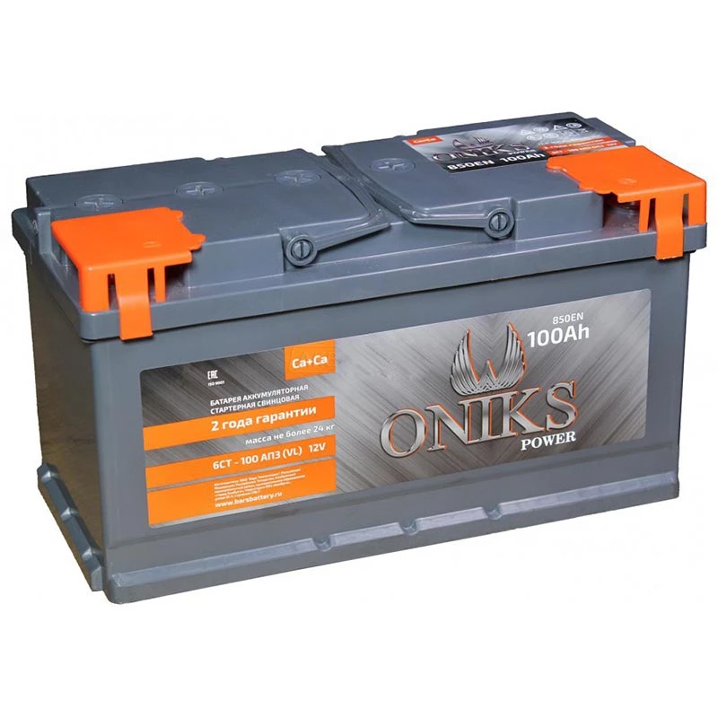 Аккумулятор Oniks Power 6ст-100L прям. пол. 850A 353x175x190