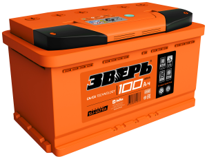 Аккумулятор Зверь 100 Ач обр. пол. 940А 353х175х190