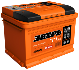 Аккумулятор Зверь 77 Ач прям. пол. 800А 278х175х190