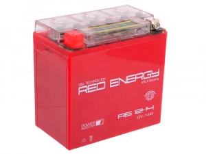Аккумулятор Мото Red Energy DS1214 14Ач 205A прям. пол. 151х88х147 (YTX14-BS, YTX14H-BS, YTX16-BS, YB16B-A)