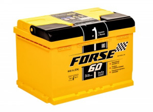Аккумулятор FORSE 60R обр. пол. низкий 600A 242x175x175