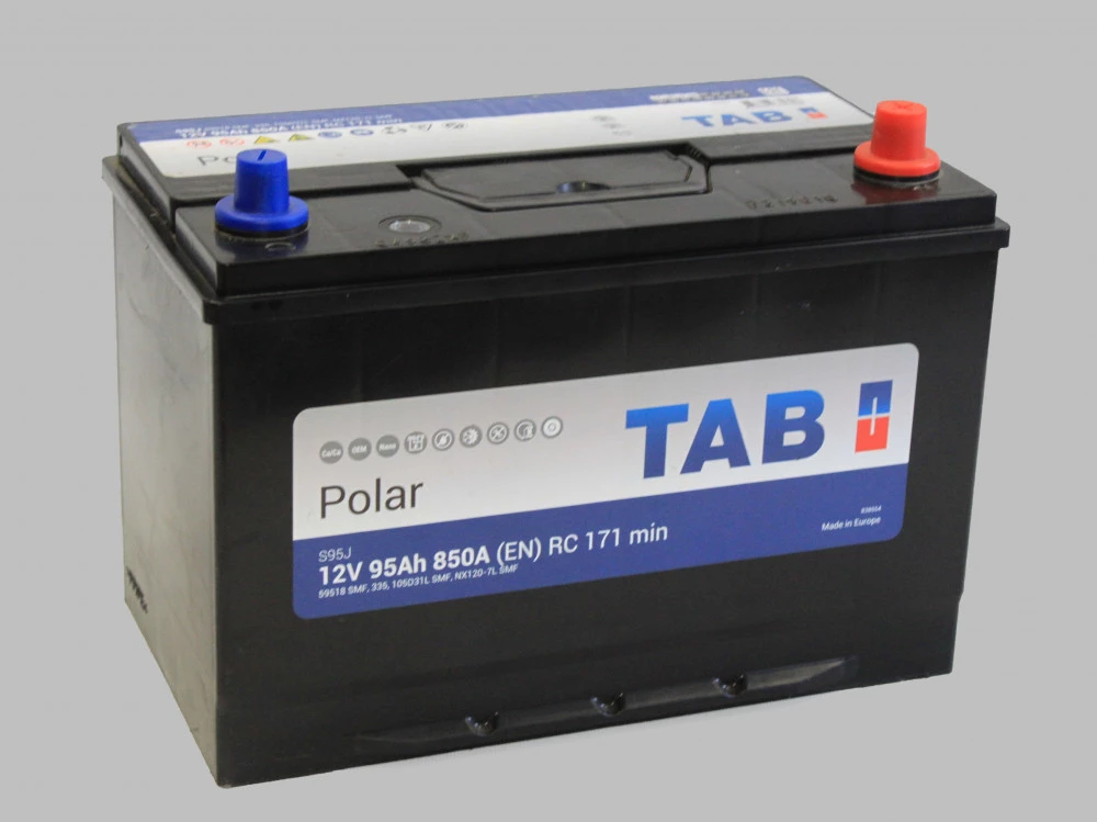 Аккумулятор TAB Polar Asia 95R обр. пол. 850A 306x173x220