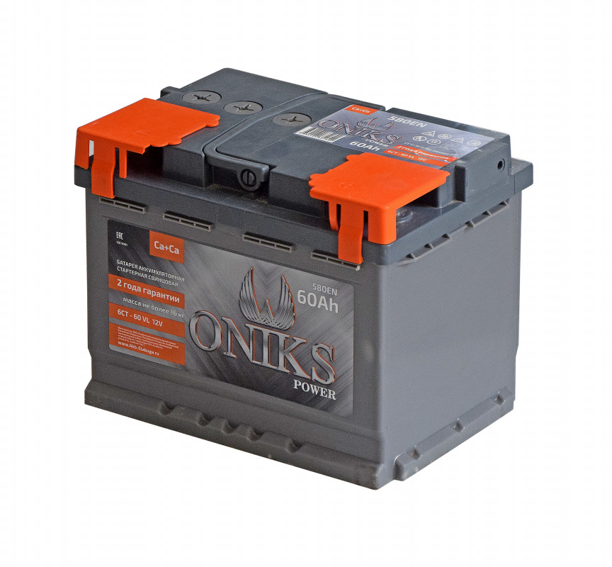Аккумулятор Oniks Power 6ст-60R обр. пол. 560A 242x175x190