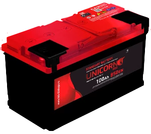 Аккумулятор UNICORN RED 100L прям. пол. 850A 353x175x190