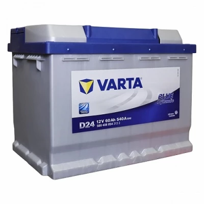 Аккумулятор Varta Blue D24 60R обр. пол. 540A 242x175x190