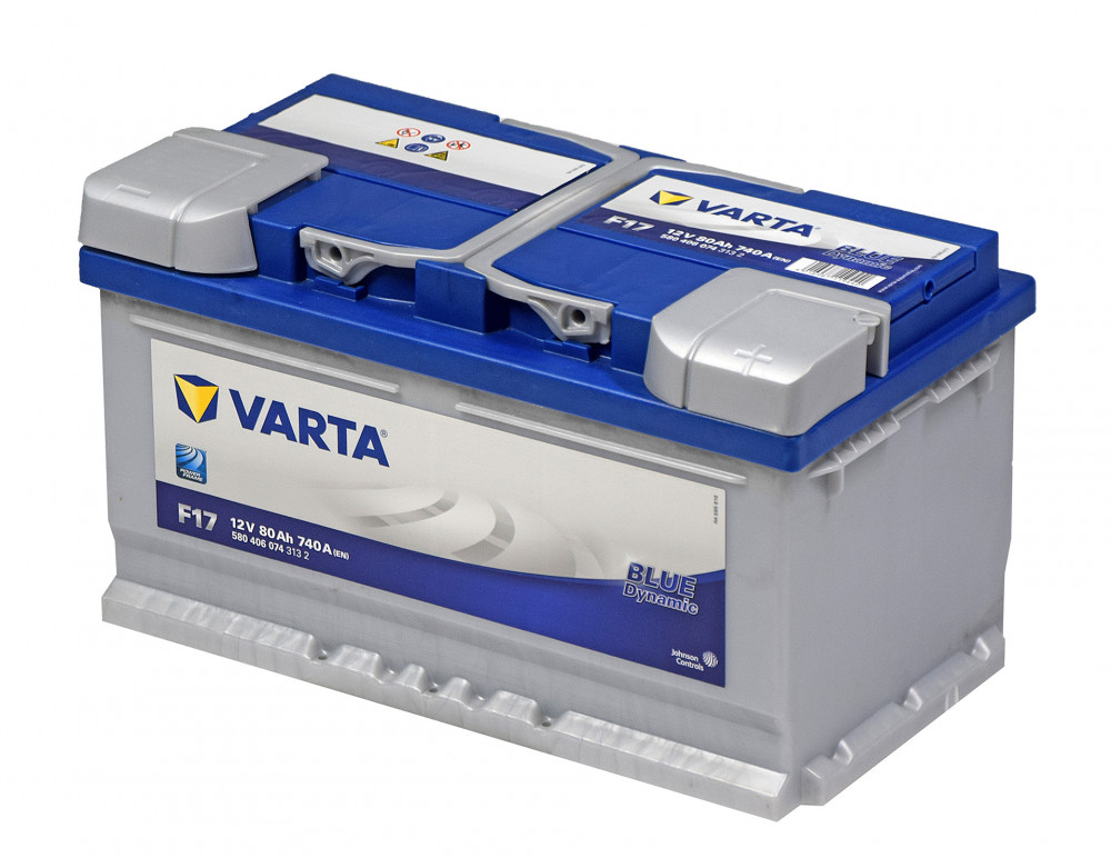 Аккумулятор Varta Blue F17 80R обр. пол. низкий 740A 315x175x175