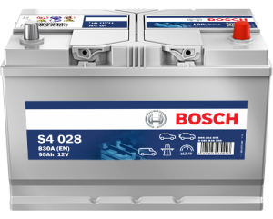 Аккумулятор Bosch Asia S4 028 95 Ач обр. пол. 830A 306x173x225