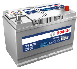 Аккумулятор Bosch Asia S4 028 95 Ач обр. пол. 830A 306x173x225