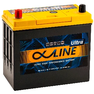 Аккумулятор Alphaline Ultra 75B24R 59L прям. пол. тонкие клеммы 550A 232x127x220