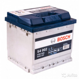 Аккумулятор Bosch S4 002 52R обр. пол. 470A 207x175x190