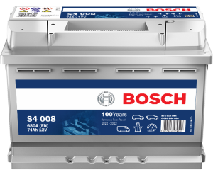 Аккумулятор Bosch S4 008 74 Ач обр. пол. 680A 278x175x190