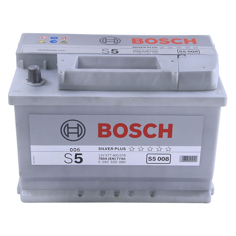 Аккумулятор Bosch S5 008 77R обр. пол. 780A 278x175x190
