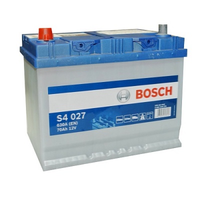 Аккумулятор Bosch S4 027 Asia 70L прям. пол. 630A 261x175x220