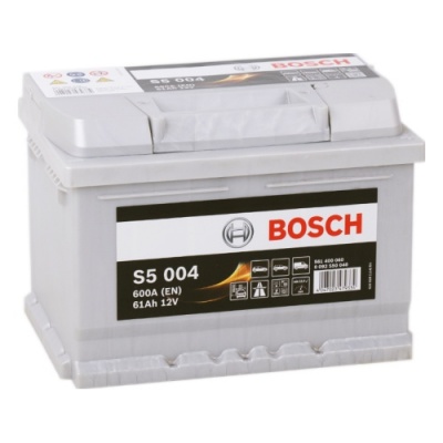 Аккумулятор Bosch S5 004 61R обр. пол. низкий 600A 242x175x175