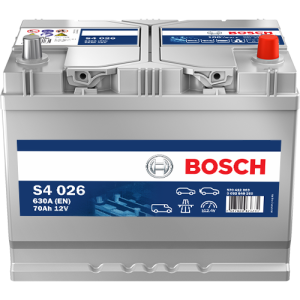 Аккумулятор Bosch S4 026 Asia 70 Ач обр. пол. 630A 261x175x220