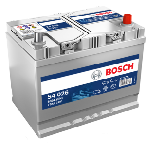 Аккумулятор Bosch S4 026 Asia 70 Ач обр. пол. 630A 261x175x220