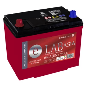 Аккумулятор E-lab Asia 75L прям. пол. 640A 261x173x220