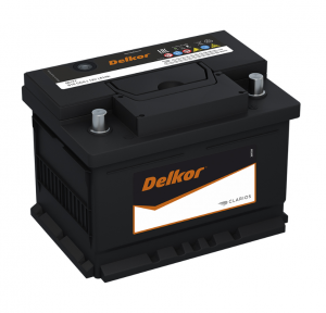 Аккумулятор DELKOR 61R обр. пол. низкий 600А 242x175x175