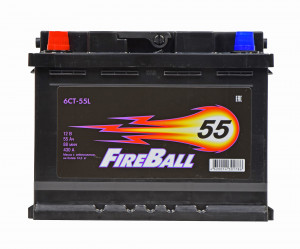 Аккумулятор FireBall 55L прям. пол. 430A 242x175x190