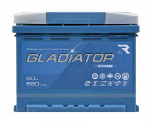 Аккумулятор Gladiator Dynamic 60L прям. пол. 560А 242х175х190