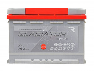 Аккумулятор Gladiator Energy 77R обр. пол. низкий 720A 278х175х175