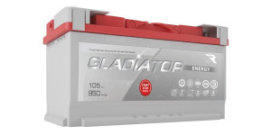 Аккумулятор Gladiator Energy 105R обр. пол. 950A 353х175х190