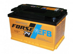 Аккумулятор FORSE EFB 74R обр. пол. низкий 710A 278x175x175