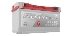 Аккумулятор Gladiator Energy 105L прям. пол. 950A 353х175х190