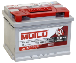 Аккумулятор Mutlu Mega Calcium 63R обр. пол. 640A (680A SAE) 242x175x190 (L2.63.064.A)