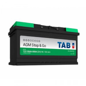 Аккумулятор TAB AGM STOP-N-GO 95R обр. пол. 850А 353x175x190