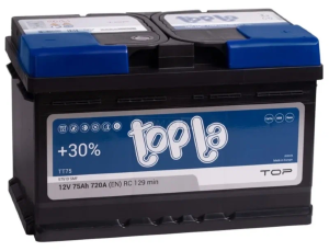 Аккумулятор Topla Top 75 Ач обр. пол. 720А низкий 278x175x175