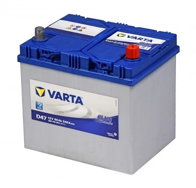 Аккумулятор Varta Blue Asia D47 60R обр. пол. 540A 232x173x225