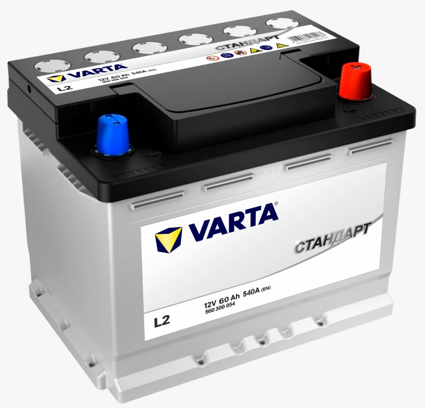 Аккумулятор Varta Стандарт 60 Ач обр. пол. 540A 242x175x190
