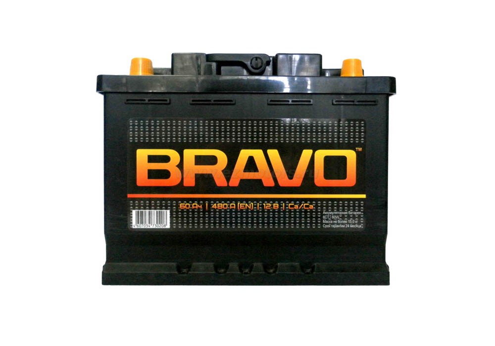 Аккумулятор BRAVO 60L прям. пол. 480A 242x175x190