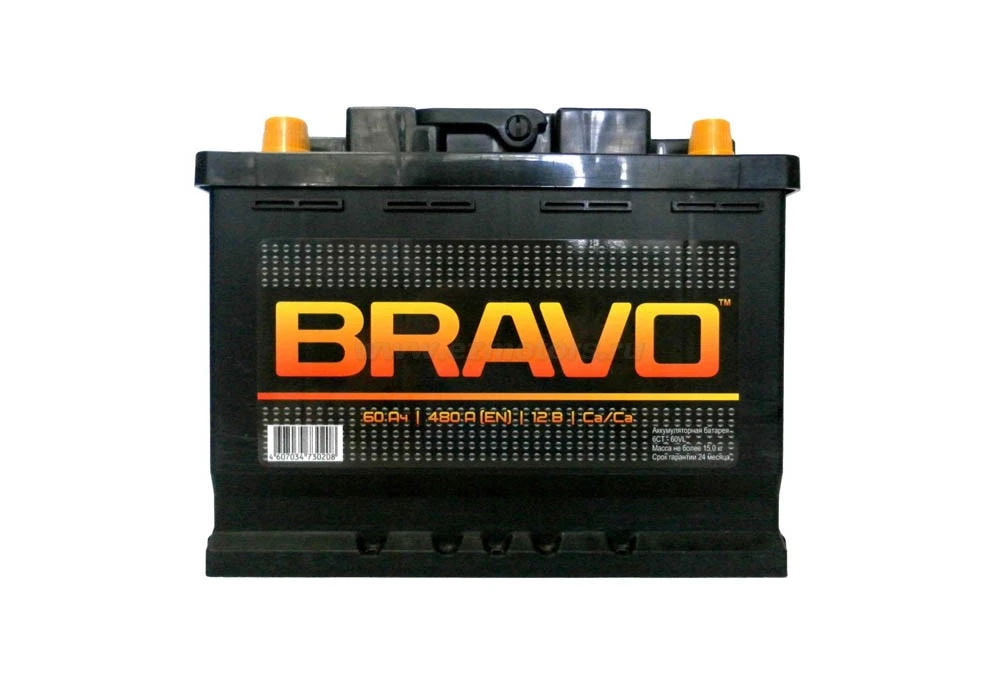 Аккумулятор BRAVO 60L прям. пол. 480A 242x175x190