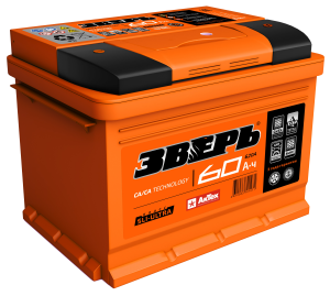 Аккумулятор Зверь 60 Ач обр. пол. 650А 242х175х190