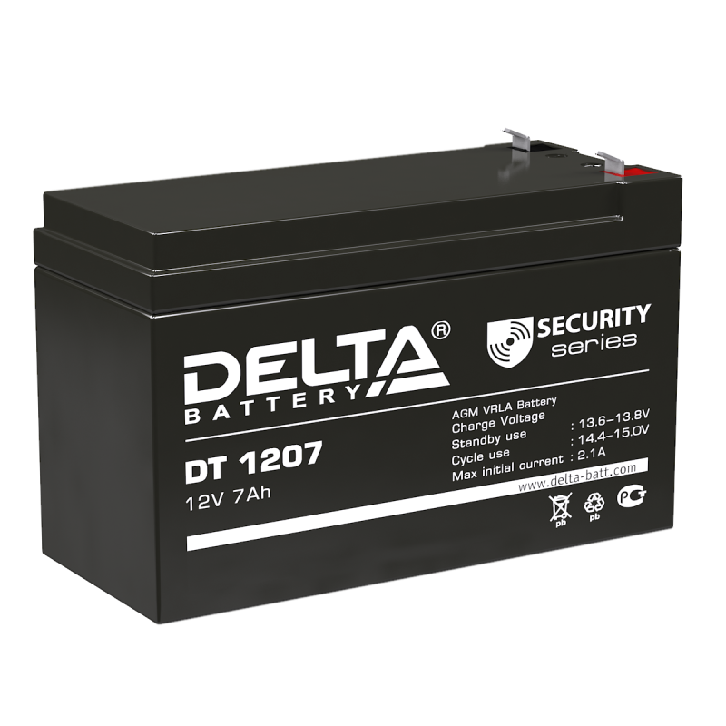 Аккумулятор для ИБП Delta DTM 1207 7Ач 151x65x94