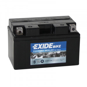 Аккумулятор Мото EXIDE AGM 12-8 8.6Ач 145A прям. пол. 150x87x93 (YTZ10S, YTX7A-BS)