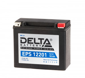 Аккумулятор DELTA EPS 12201 20Ач 310А обр. пол. (YTX20L-BS, YTX20HL-BS, YB16L-B, YB18L-A)