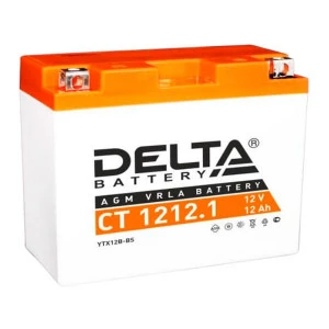 Аккумулятор Мото DELTA CT 1212.1 12Ач 155A прям. пол. 151x71x130 (YT12B-BS)