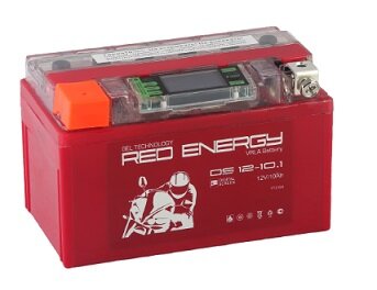 Аккумулятор Мото Red Energy DS1210.1 10Ач 195A прям. пол. 150х86х93 (YTZ10S, YTX7A-BS)