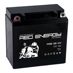 Аккумулятор Мото Red Energy RS1210 9Ач 120A прям. пол. 137х77х138 (YB9A-A, YB9-B)
